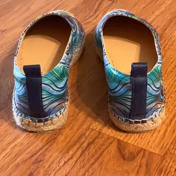 Anuschka Art For Your Sole Anika Printed Leather Espadrille Loafer - Picture 4 of 5